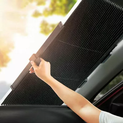 Car Front Retractable Windshield Sun Shade Visor Window Folding Block Cover In • $15.99