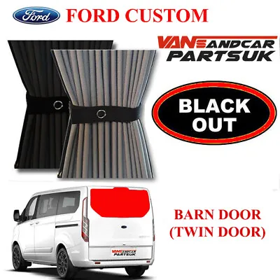 £29.99 • Buy Ford Transit Custom Blackout Curtain BARN DOOR (TWIN) GREY
