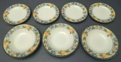 Mixed Lot 7 Mikasa Intaglio Garden Harvest 4/8.25 Salad Plates 3/9.25 Soup Bowls • $44.93