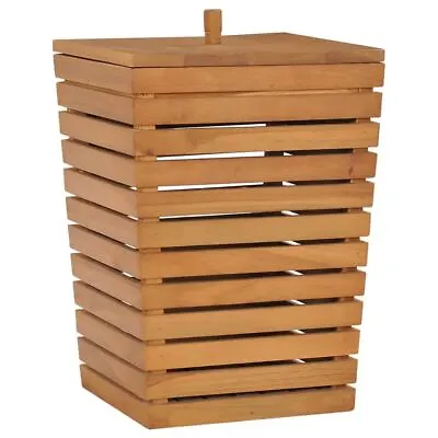 30x30x45 Cm Wooden Laundry Basket Bathroom Rack Slatted Storage Hamper Decor • $111.71