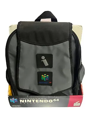 VTG Interact Nintendo N 64 Game Storage Backpack Vintage Grey Black Bag New Cib • $400