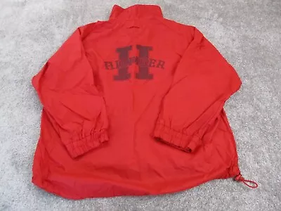Vintage Tommy Hilfiger Jacket Mens Large 90s Red Logo Windbreaker • $39.99