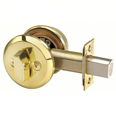 Yale Deadbolt Medium Duty Bright Brass D212 X 605 *OPEN BOX SEE PICTURES  • $29