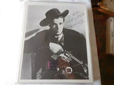 Vintage Early Lash LaRue Golden Hollywood Movie Star Hand Signed Autograph • £52.26