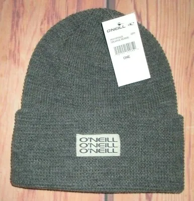 Mens O'neill Gray Beanie Hat Cap One Size • $19.90