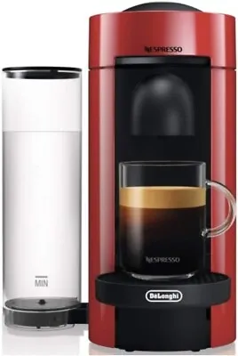 $149 • Buy DeLonghi Nespresso Vertuo Plus Coffee Machine Red ENV150R