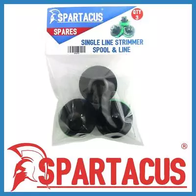 Pack Of 3 Spartacus SP267 Strimmer Spool & Line Fits Qualcast & Draper Models • £15.99