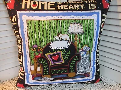 Mary Engelbreit Home Is Where The Heart Is Pillow • $24