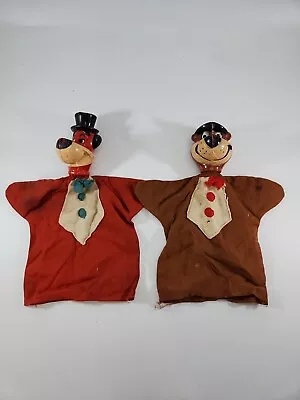 Vintage Huckleberry Hound And Yogi Bear Hand Puppet 1960's • $30