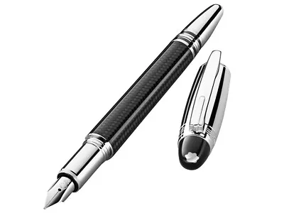 NIB $1045 Montblanc StarWalker Carbon Fountain Pen 109340 • $625