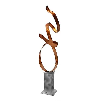 Large Modern Metal Garden Sculpture Abstract Copper Yard Art Decor Jon Allen • $360