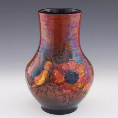 £1225 • Buy Tall William Moorcroft Anemone Flambe Vase C1935