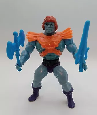 Vintage MOTU Faker Masters Of The Universe Action Figure W/ Armor & Blue Weapons • $39.99