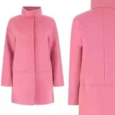 Max Mara Wool Monolo Coat  Pink Size 0 • $200