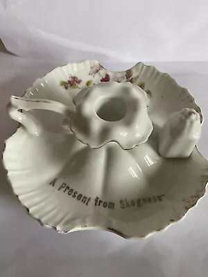 £4 • Buy Vintage Skegness Candle Holder Snuffer Ceramic Gift  Ceramic Old