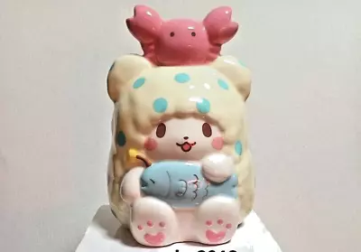 Rare SANRIO Marumofubiyori Piggy Bank Moppu Mascot Pottery Coin Bank Japan • $98.99