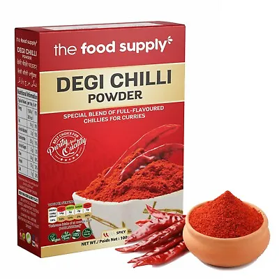 £3.95 • Buy Premium Degi Chilli Powder 100g- FULL FLAVOURED CHILLIES - NO ARTIFICIAL COLOURS