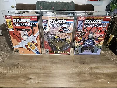 Transformers / G.I. Joe SDCC Exclusives Set Of 3 AFA 2 Uncirculated / Signed • $4000