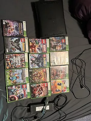 Xbox 360 W 13 Games Cords (hdmi Adapter + Plugin) And 1 Wired Controller • $40