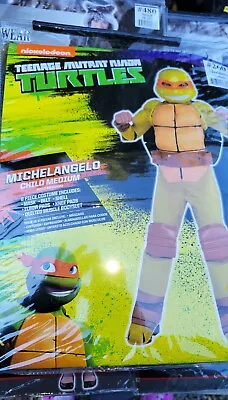 Teenage Mutant Ninja Turtles Michelangelo Child Medium 8-10   8pc Costume NEW • $10