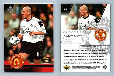 Jaap Stam #36 Manchester United 2001-2002 Upper Deck Trading Card • £0.99