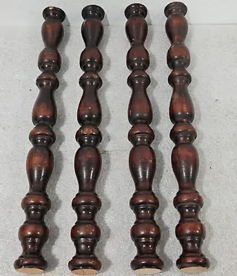 Vintage Wood Wooden Furniture Spindles Parts Crafts LOT Of 4 • $15