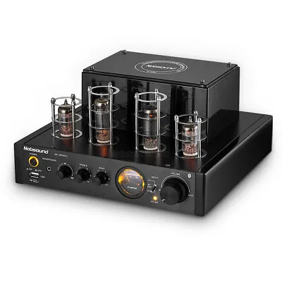 Nobsound Bluetooth Valve Tube Amplifier HiFi Stereo Desktop Audio Amp USB Player • £319.99