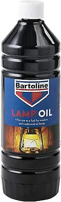 Bartoline Clear Lamp Oil 1 Litre Fuel Traditional & Modern Lamps Indoor Outdoor • £7.59