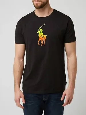 Mens Printed Ralph Lauren Cotton Basic T-Shirt In Multi Colors • £13.99