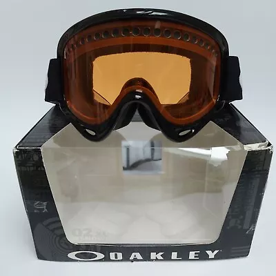 Oakley 02 XL Snow Ski Goggles Matte Black With Persimmon Lens New Open Box 2015 • $59.99