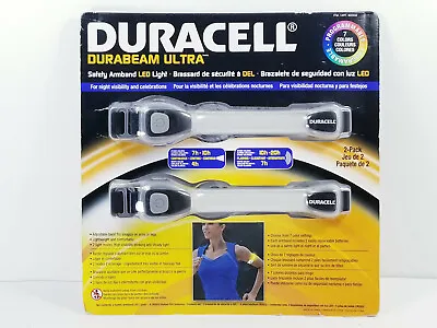 Duracell Durabeam Ultra Safety LED Light Armband 2 Pack Black 7 Colors • $7.31