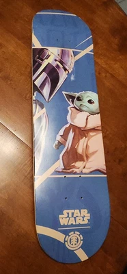 $35 • Buy Star Wars Skateboard Deck Element Mando Child Mandalorian Baby Yoda
