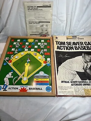 Vintage Tom Seaver 1969 Baseball Tin Action Board Game With Box Pieces Pressman • $89.95