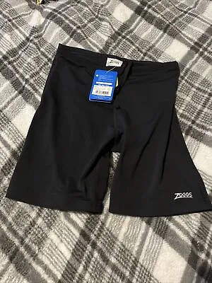 Zoggs Men's Cottesloe Mid Jammer Swim Trunks Shorts Black Size 32 • £15.99