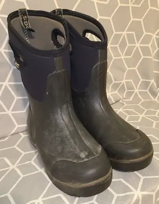 Bogs Men's Ultra Mid Waterproof Winter & Rain Boot Black Size 9 • $49.99