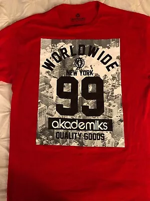 Akademiks Jenius Level 100% Cotton Mens Large New York Urban Wear • $21.99