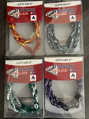 Titanium Twisted Sport Necklaces - Many Teams Available! • $0.99