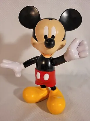 Vintage Disney Mickey Mouse 8  Plastic Figure Poseable • $12.75