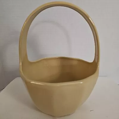 Martha Stewart Ceramic Basket Goldenrod With Handle • £17.35