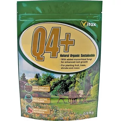 Vitax Q4 Plus Fertiliser Contains Mycorrhizal Fungi 0.9kg • £5.49