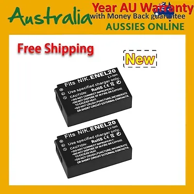 2x Battery EN-EL20 For Nikon 1 Series J1 J2 J3 S1 AW1 / Coolpix A • $27.55