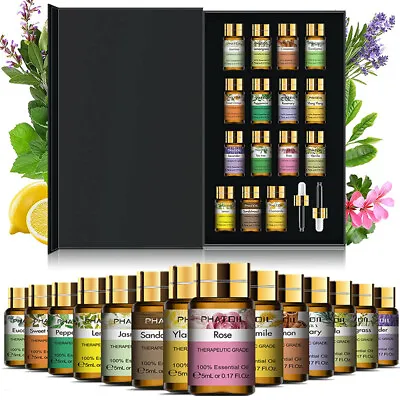 $23.99 • Buy PHATOIL Essential Oils Set (15Pcs Pure Oils,Aromatherapy Diffuser Oil )Lavender