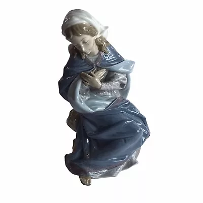 LLADRO #1387 Virgin Mary Retired Nativity Porcelain Figurine 1983 Christmas • $200