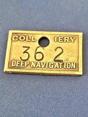 Original Deep Navigation Colliery Pit Check Welsh Miners Lamp Tally • £9.99