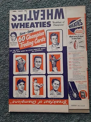 $2500 • Buy Vintage 1952 Wheaties FULL BOX-Yogi Berra,Phil Rizzuto-Outstanding Condition