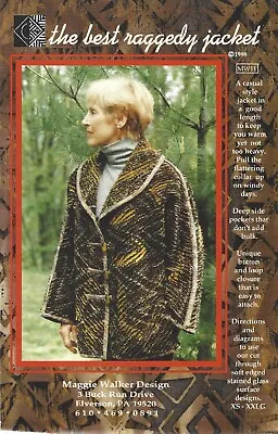 Best Raggedy Jacket Sewing Pattern MW11  XS-XXLG From  Maggie Walker Design • $9.99