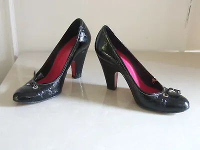 £45 • Buy Ursula Mascaro Beautiful £129 Classic Black Leather Mid Heel Shoes EU 38 / UK 5