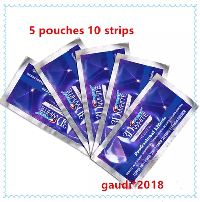 $28.47 • Buy 3D White Teeth Whitening Strips  White Tooth Dental Whitening Whitestrips