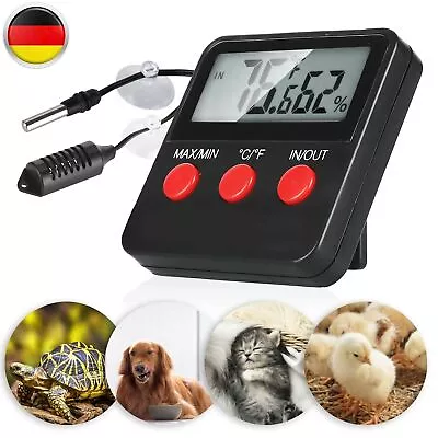 Digital Thermometer Hygrometer Indoor Outdoor Meter With MAX/MIN Memory • £8.59