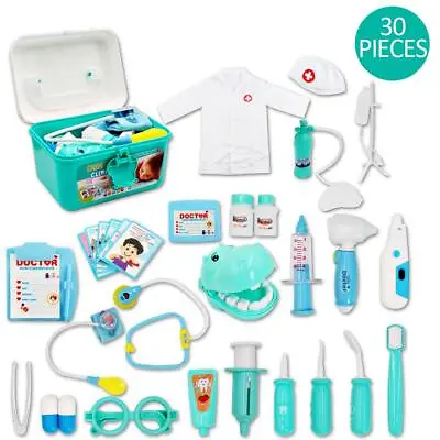 £19.99 • Buy DeAO 30pcs Role Play Dentist Surgeon Vet Medical Kit W/Light Sound Gift For Kids